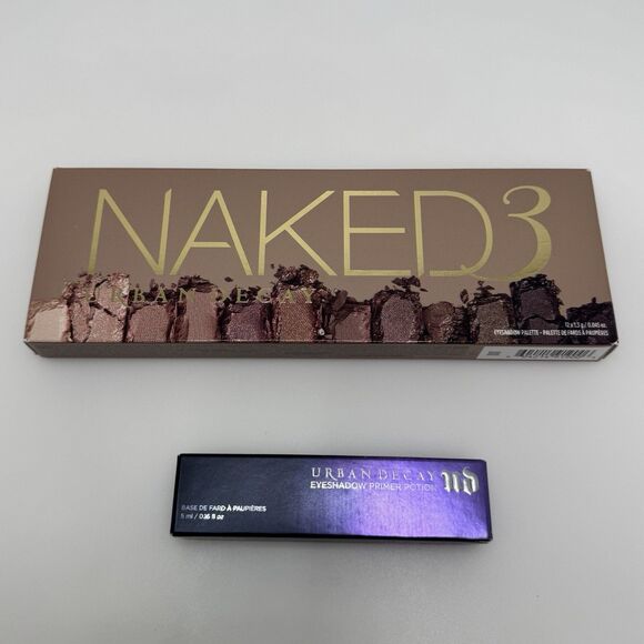 Urban Decay Naked 3 Eyeshadow Palette Full Size & Eyeshadow Primer NEW Bundle - Picture 5 of 6